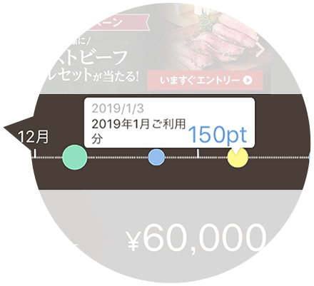 クレジットカードご利用金額