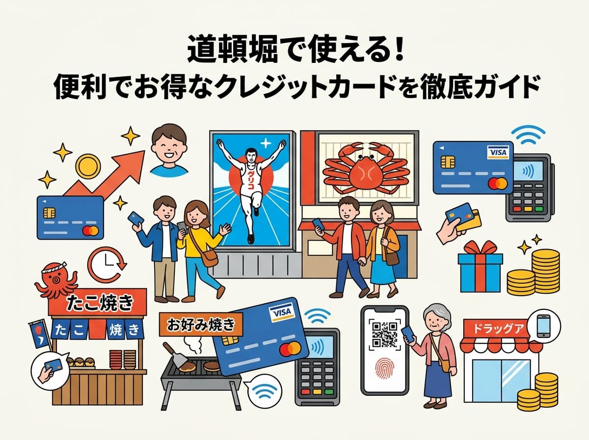 道頓堀で使える!便利でお得なクレジットカード徹底ガイド の画像