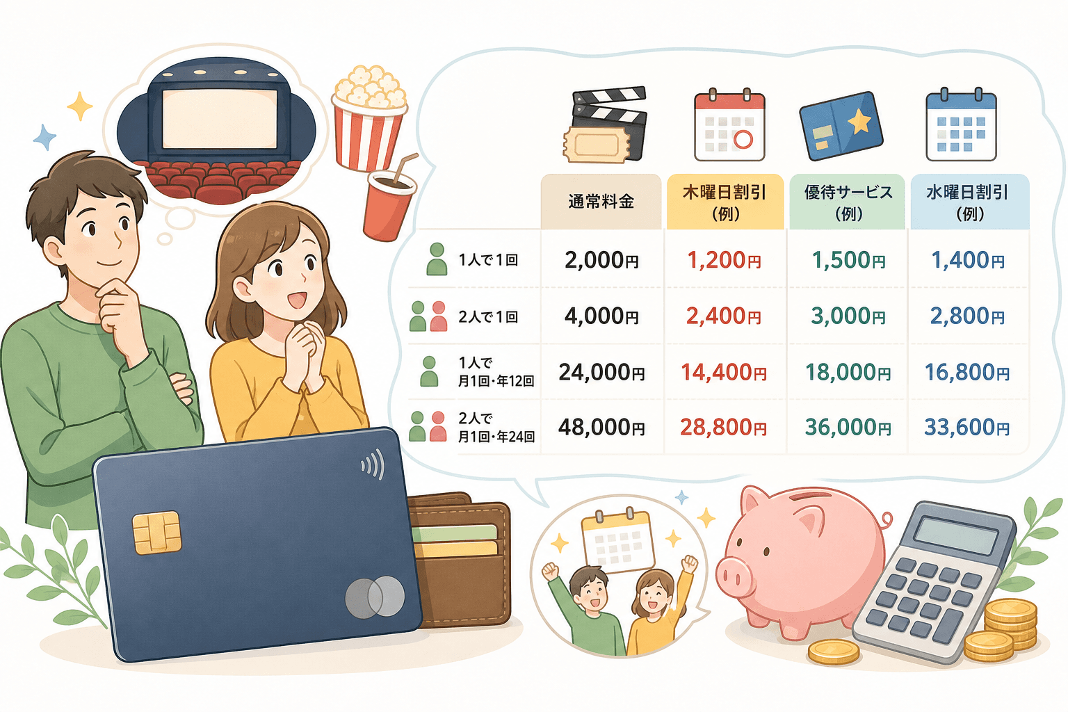 1人・2人・月1回なら映画代はいくら変わる? の画像