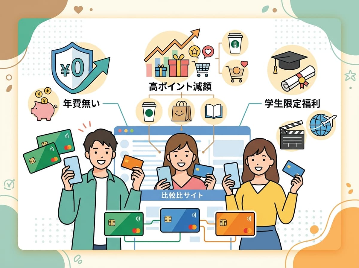 【2026年6月最新】学生におすすめのクレジットカード14枚の特徴を比較