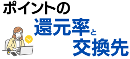 ポイントの還元率・交換先